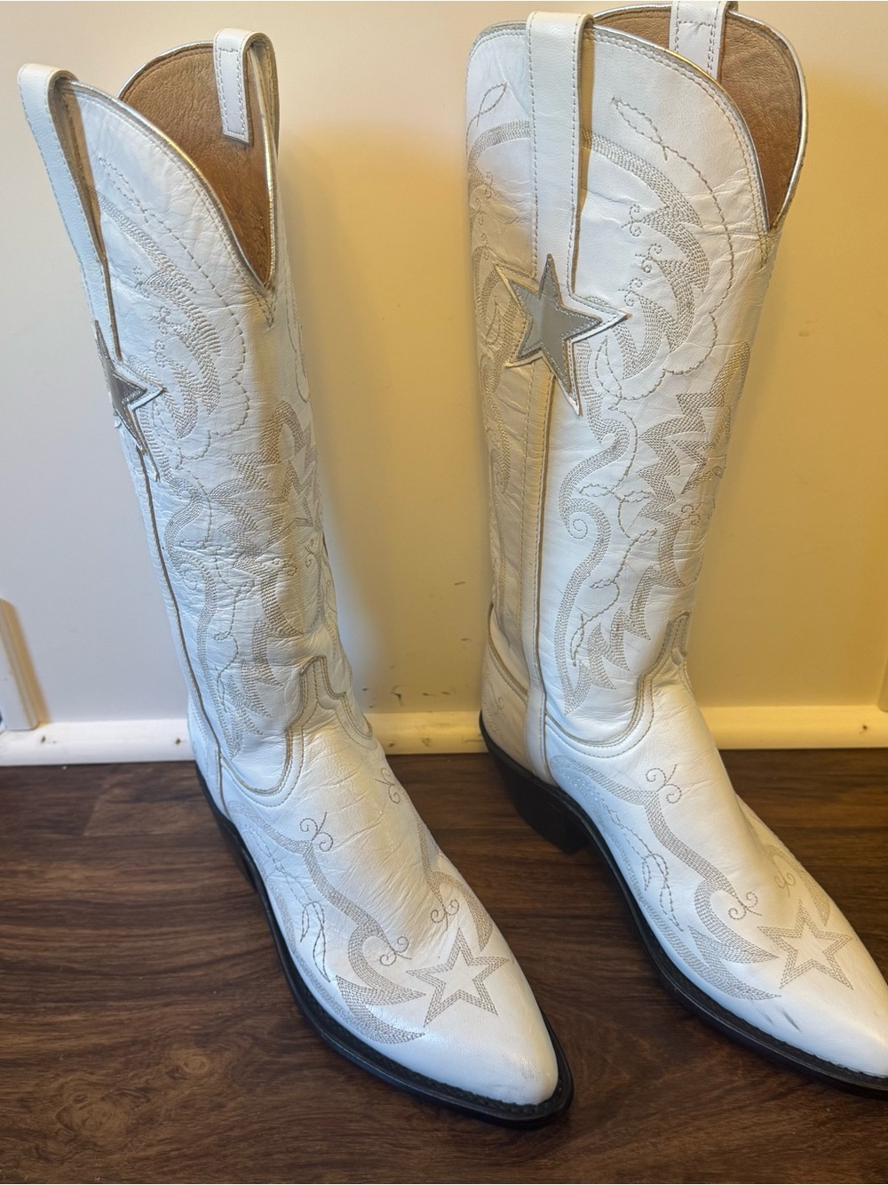 Authentic Lucchese Dallas Cowboys Cheerleader Boots Size 7.5 B - Picture 3 of 15